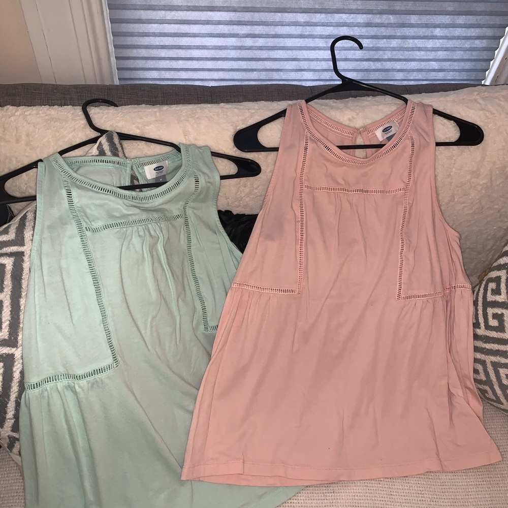Two shirts! Blush and Mint Green